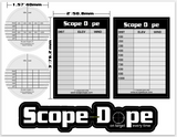 Scope Dope LT. LR/LEO/Standard Sheet